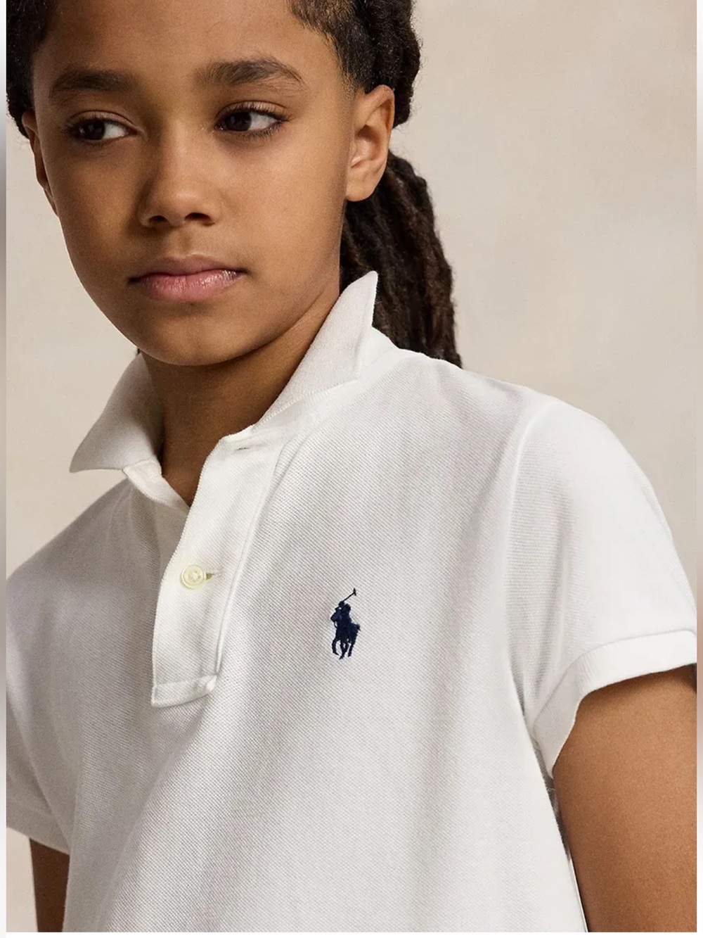 Polo by Ralph Lauren White Polo with Navy Pony Embroidery - Picture 4 of 17